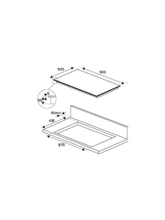 Варочная поверхность BERTAZZONI P905I2M30NV