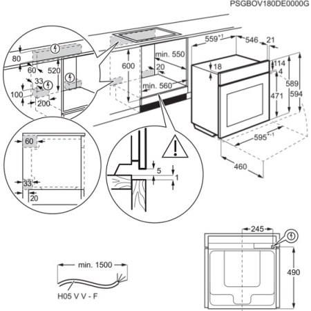 Духовой шкаф ELECTROLUX OKE8C31X