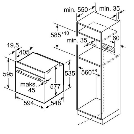 Духовой шкаф BOSCH HBG 7721W1S