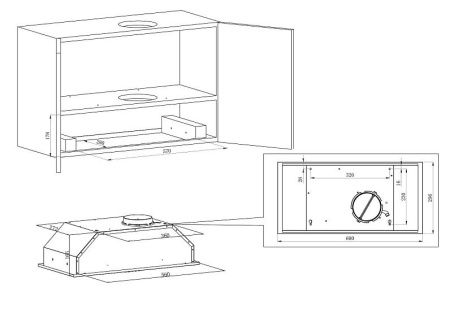 Вытяжка MONSHER AMIE 60 Noir