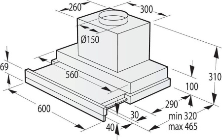 Вытяжка GORENJE BHP 643 ORAB