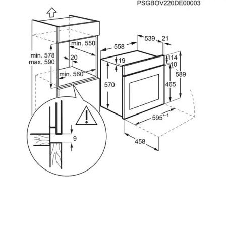 Духовой шкаф ELECTROLUX OEH3H40BW