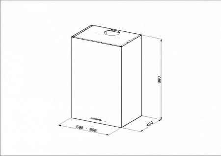 Вытяжка FABER CUBIA GLOSS PLUS EV8 WH A60