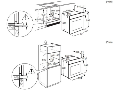 Духовой шкаф ELECTROLUX EOF5H40BX