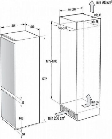 Холодильник GORENJE RKI2181A1