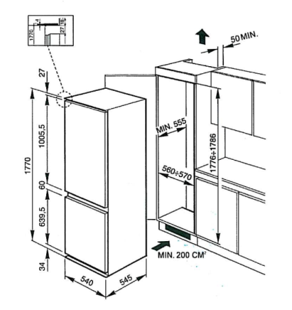 Встраиваемая морозильная камера Miele F 1811 Vi