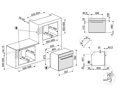 Духовой шкаф SMEG SO6202M2B