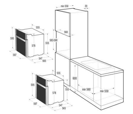Духовой шкаф GORENJE go 854 x