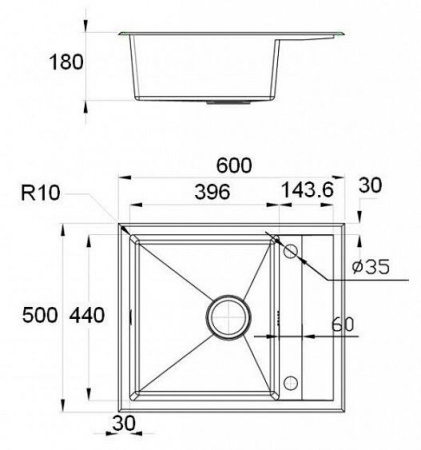 Кухонная мойка ZORG SH R 6050