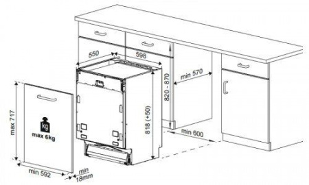 Посудомоечная машина BEKO DIN 25410