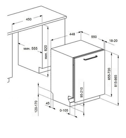 Посудомоечная машина MAUNFELD MLP4529A01 Light Beam