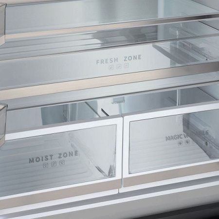 Холодильник TESLER RFD-427BI Sparkling Grey