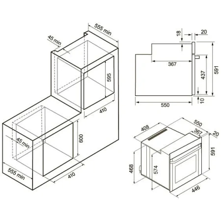 Духовой шкаф KRONA RITUS 45 WH G2