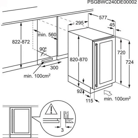 Винный шкаф AEG AWUS020B5B
