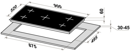 Варочная поверхность MAUNFELD CVI905SFBK Inverter