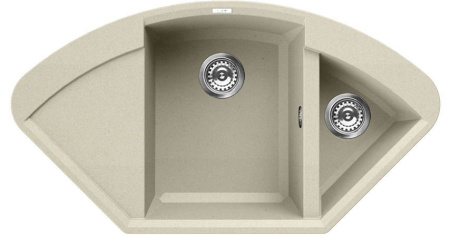 Мойка кухонная Elleci EASY CORNER granitek 62 Bianco Antico