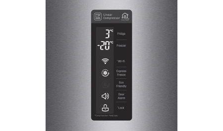 Холодильник LG GB-B60DSMFS серебристый