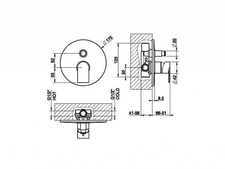 Смеситель GESSI Manzoni 38656.031