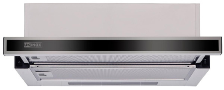 Вытяжка UKINOX стандарт HD1300 600x310 чёрное стекло