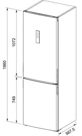 Холодильник FRANKE FCBF 340 NF LED XS A+