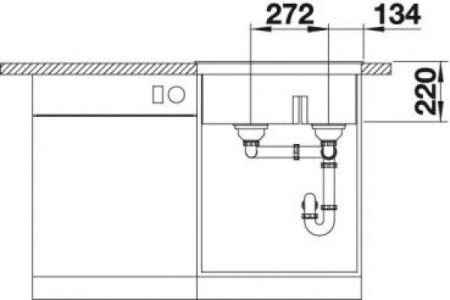 Мойка BLANCO 521698 BLANCO PLEON 6 Split кофе