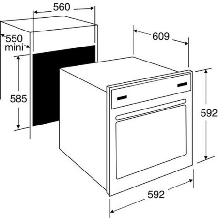 Духовой шкаф BRANDT fp1061w