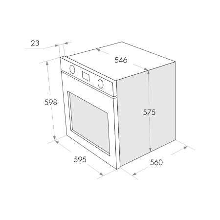 Газовый духовой шкаф MAUNFELD MGOGG.673RIB.TM