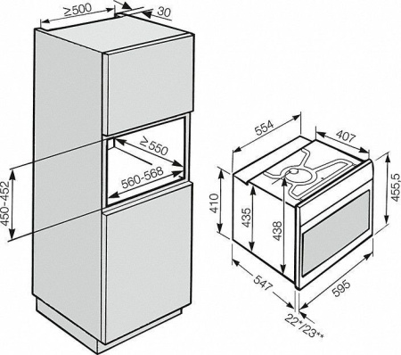 Вытяжка MIELE DA6690D OBSW черный обсидиан