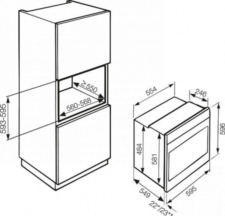 Духовой шкаф MIELE h 2261 b edst/clst