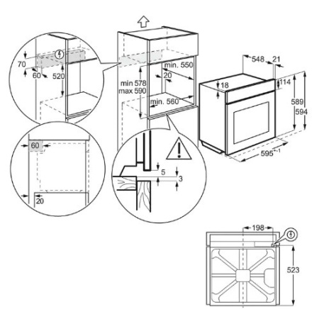Духовой шкаф ELECTROLUX KOFGH40X