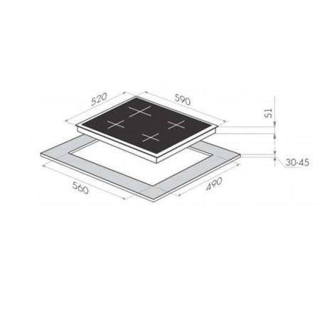 Варочная поверхность HOMSair HGG641EWH
