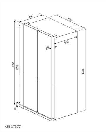 Холодильник KUPPERSBERG KSB 17577 BG