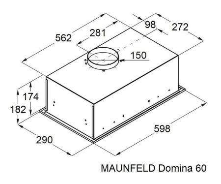 Вытяжка MAUNFELD Domina 60 белый