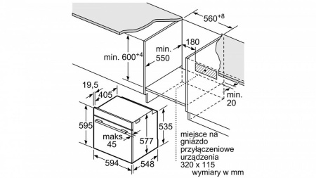 Электрический духовой шкаф BOSCH hng 6764 s1