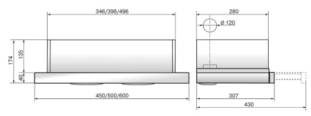 Вытяжка ELIKOR Интегра GLASS 50Н-400-В2Д нерж/стекло черное