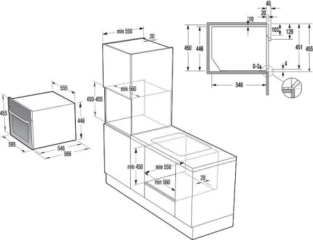 Духовой шкаф GORENJE gcm 512 x