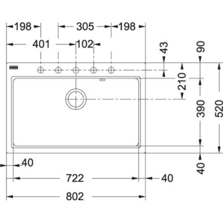 Мойка Franke FIG 610-80 оникс, автомат