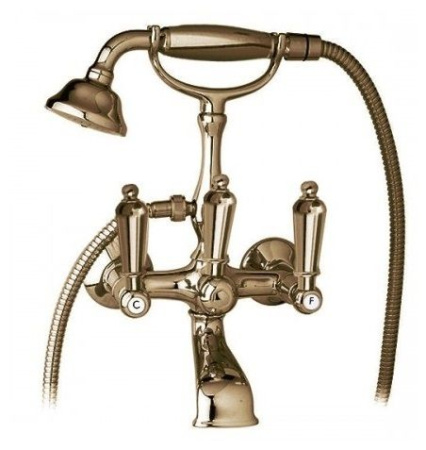 Смеситель CEZARES FIRST-VD-02-M бронза/ручки металл