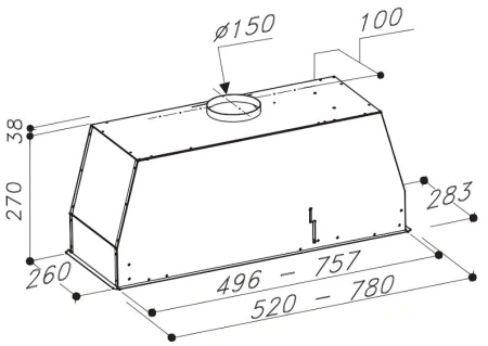 Вытяжка SIRIUS SM 913 B 80