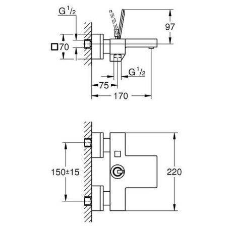 Смеситель GROHE Eurocube Joy 23666000 хром