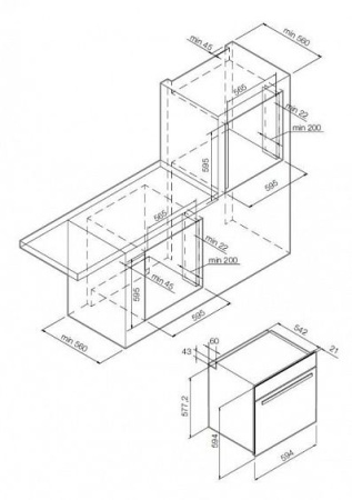 Духовой шкаф  GRAUDE BM 60.2 W