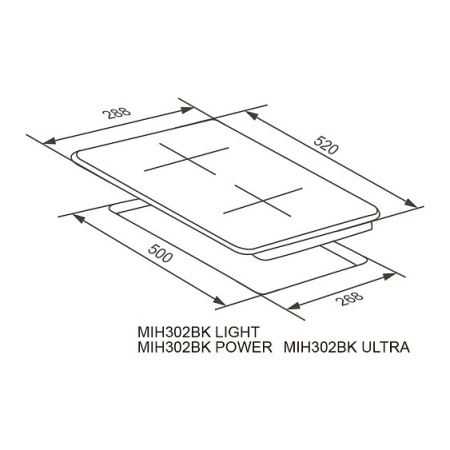 Варочная поверхность MEFERI MIH302BK ULTRA