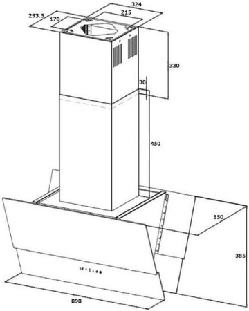 Вытяжка KORTING KHA 99750 GN