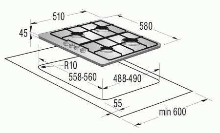 Поверхность GORENJE g 6n40 ax