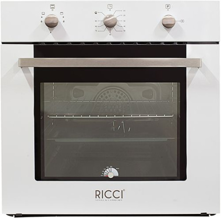 Встраиваемый газовый духовой шкаф Ricci RGO-610WH