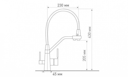 Смеситель ZIGMUND & SHTAIN ZS 2200 млечный путь