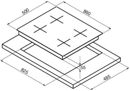 Поверхность KORTING hg 995 ctx