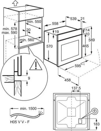 Духовой шкаф ELECTROLUX EOF5H50BZ