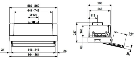 Вытяжка DE DIETRICH DHT3922X