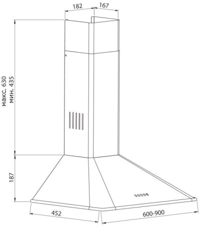 Газовая панель DARINA T1 BGM 341 11 W